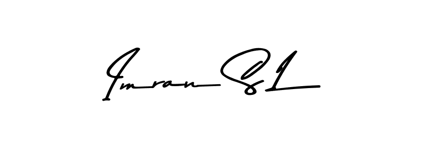 The best way (Asem Kandis PERSONAL USE) to make a short signature is to pick only two or three words in your name. The name Imran S L include a total of six letters. For converting this name. Imran S L signature style 9 images and pictures png